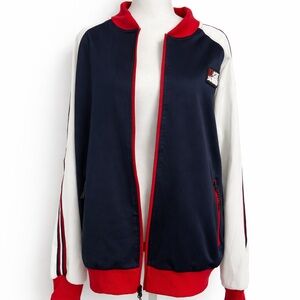 Giile Board Navy Red White Track Jacket Medium